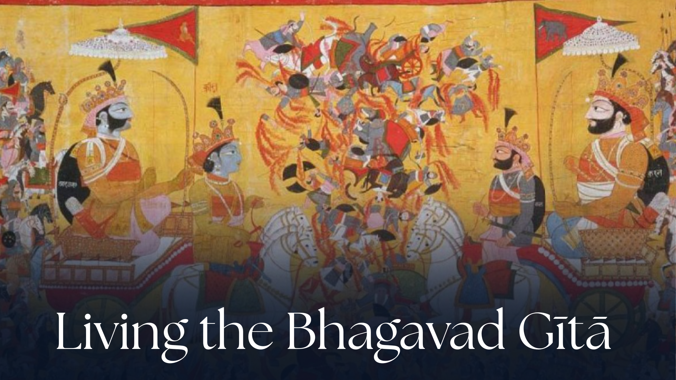  Arjuna and his charioteer Krishna confront Karna, circa 1820